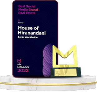 Hiranandani award for best social media brand at the Mommy Awards 2022