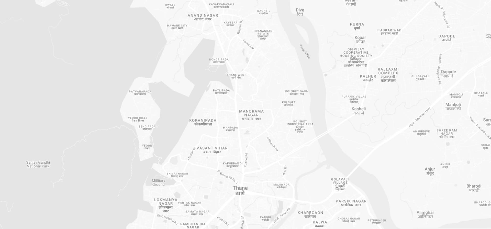 Thane connectivity map