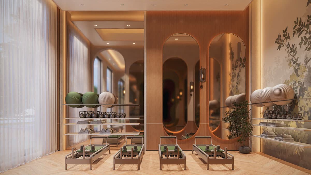 Hiranandani Hampstead Pilates and Barre Area