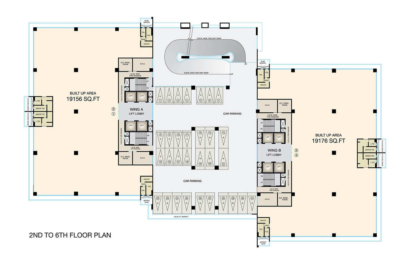 Fulcrum-2nd-to-6th-floor-Plan